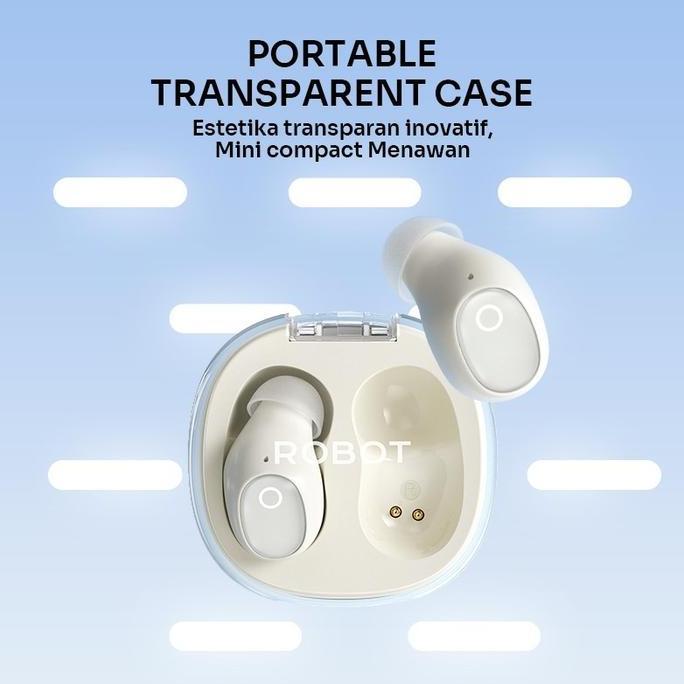 Robot Flybuds T22 Earphone Bluetooth 5.3 TWS Rich Bass (TERBAIK) (TERBARU) (TERMURAH)
