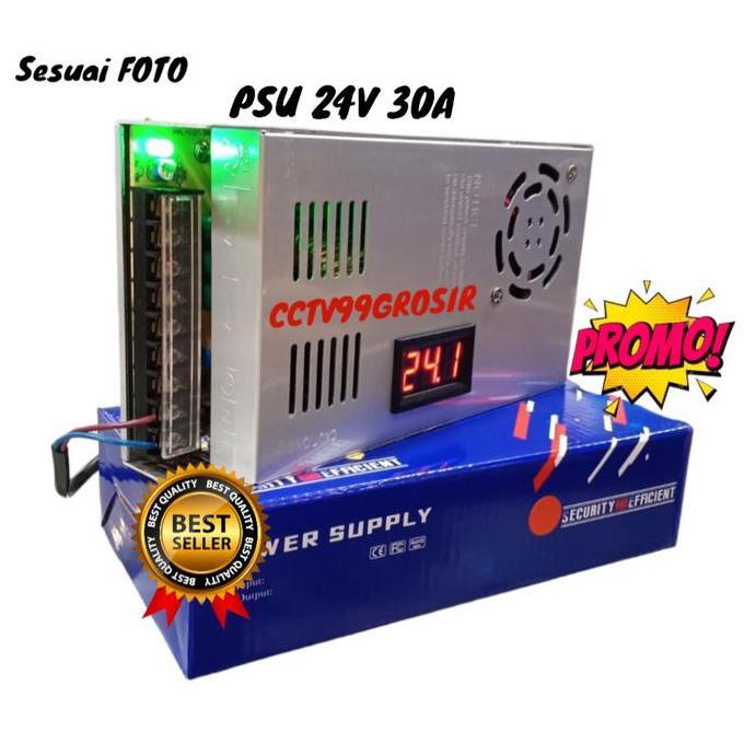 NEW PROMO Power Supply 24V 30A Switching PS 24 Volt 30 Ampere Digital