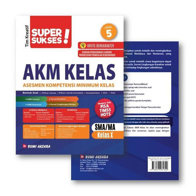 Buku Siswa AKM Kelas X SMA MA - Bumi Aksara (TERBAIK) (TERBARU) (TERMURAH)