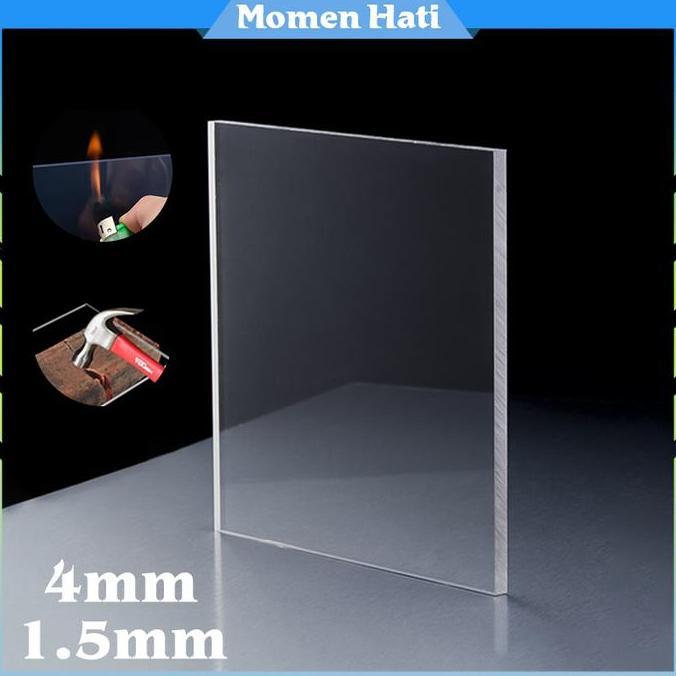 MIOSHINOCHE 1.5mm/4mm Atap Kanopi Polycarbonate Atap Transparan Anti Panas