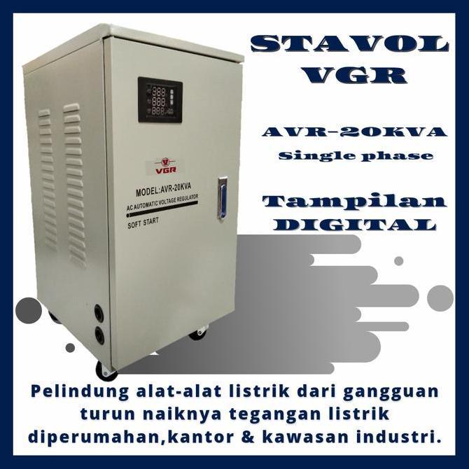 Stavolt VGR AVR-20KVA Single Phase - Stabilizer Listrik VGR 20000 watt