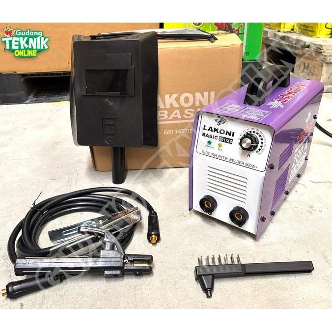 KEZHINES Mesin Las LAKONI BASIC 201IXS 900W 200 Ampere / Trafo Las Inverter Lakoni 200A 900 Watt Tra