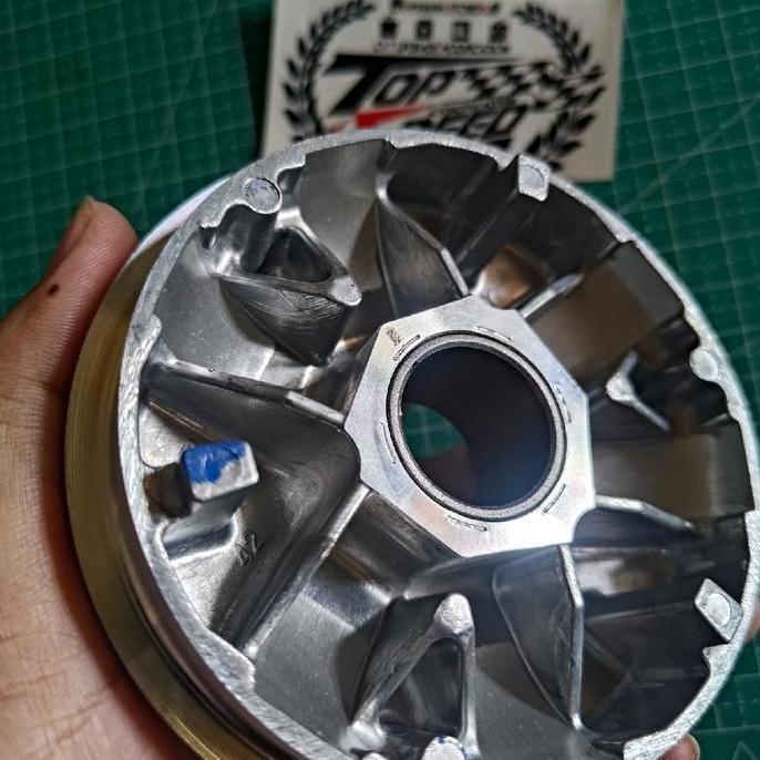 DR227 - PULLEY CUSTOM BEAT KARBU SCOOPY KARBU PULLEY KVY BUBUT DERAJAT KEROK JALUR