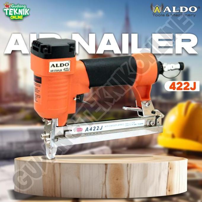 PAPANDAYAN STAPLES TEMBAK ALDO 422J / Mesin Stapler Tembak ALDO 422 J Air Nailler - Alat Paku Staple