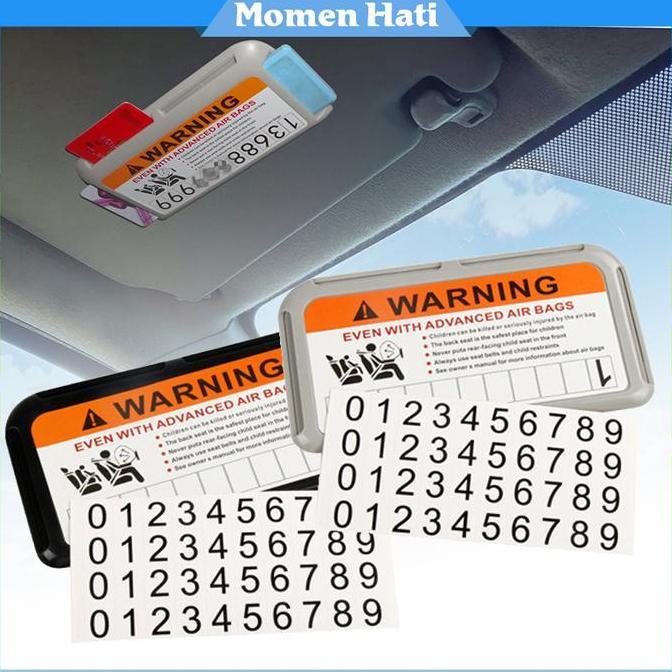 MIOSHINOCHE Tempat Kartu Mobil / Card Holder Mobil / Tempat Kartu Sun Visor