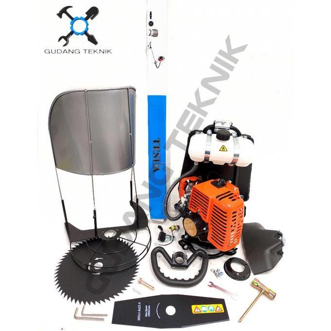 CARDIENAL (TESLA BG328D) Mesin Potong Rumput 2Tak BG328D TESLA TUDUNG PADI SET  / Portable Brush Cut