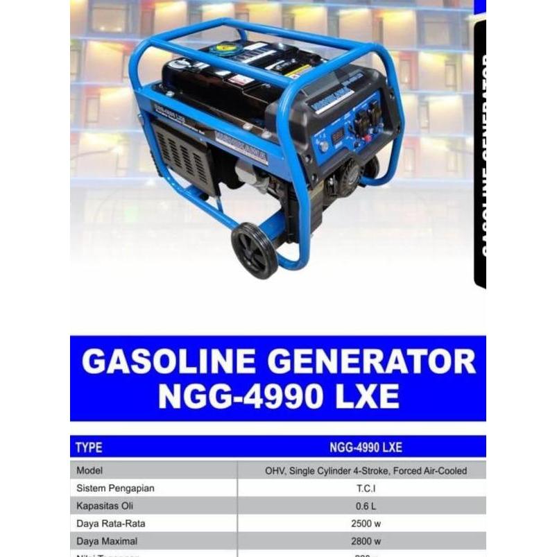 PAPANDAYAN Genset 2500W 4tak NISHIKAWA NGG4990L Double Starter Power Generator 2500Watt NGG 4990L - 