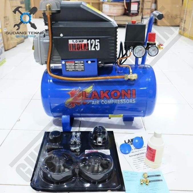 SABILULUNGAN Mesin Kompresor 1 PK IMOLA 125 Kompressor Lakoni Pompa Angin Udara Listrik Compressor 2