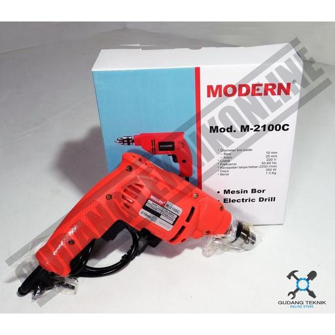 PANGRANGO Mesin Bor Listrik 10mm M2100C MODERN / Mesin Bor Listrik Besi Kayu M-2100C M 2100C MODERN