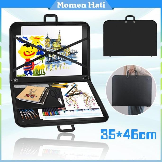 SIMATEKNO Drawing Bag Waterproof Ukuran A3 PP Tas Gambar Menggambar
