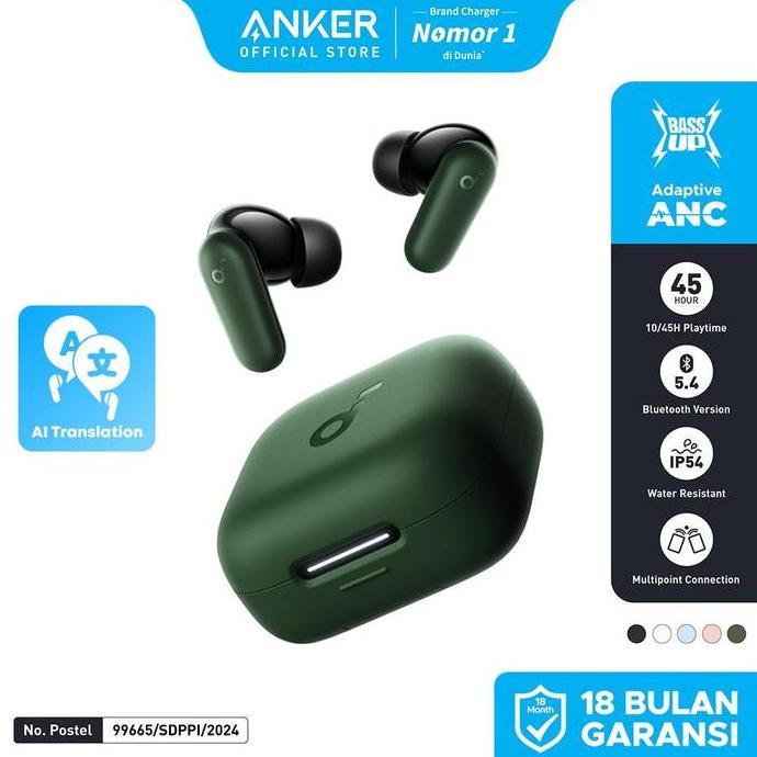 (New Launch) Soundcore Anker R50I Nc Earbuds Adaptive Noise Canceling Headset Earphone Bluetooth 5.4