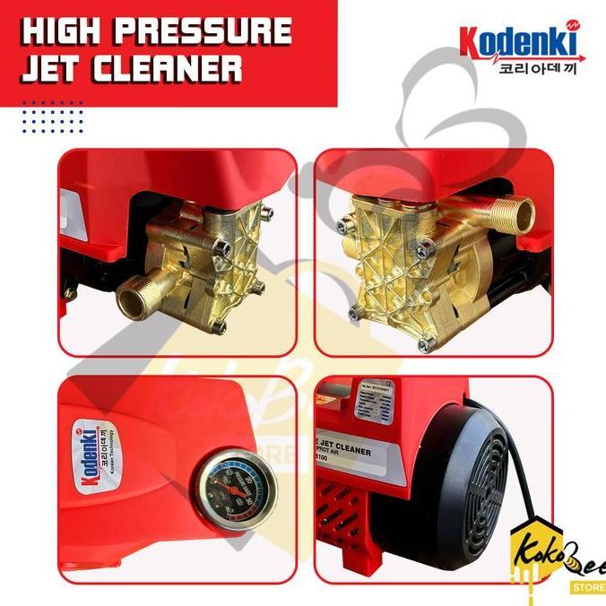 Kodenki High Pressure Jet Wassher Steam Cleaner - Mesin Alat Cuci Tekanan Tinggi Untuk Cuci Membersi