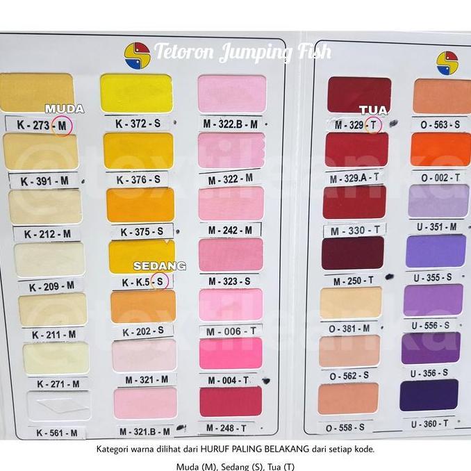 Kain Tetoron Jumping Fish Sariwarna Kain Spanduk Kacu Pramuka GROSIR