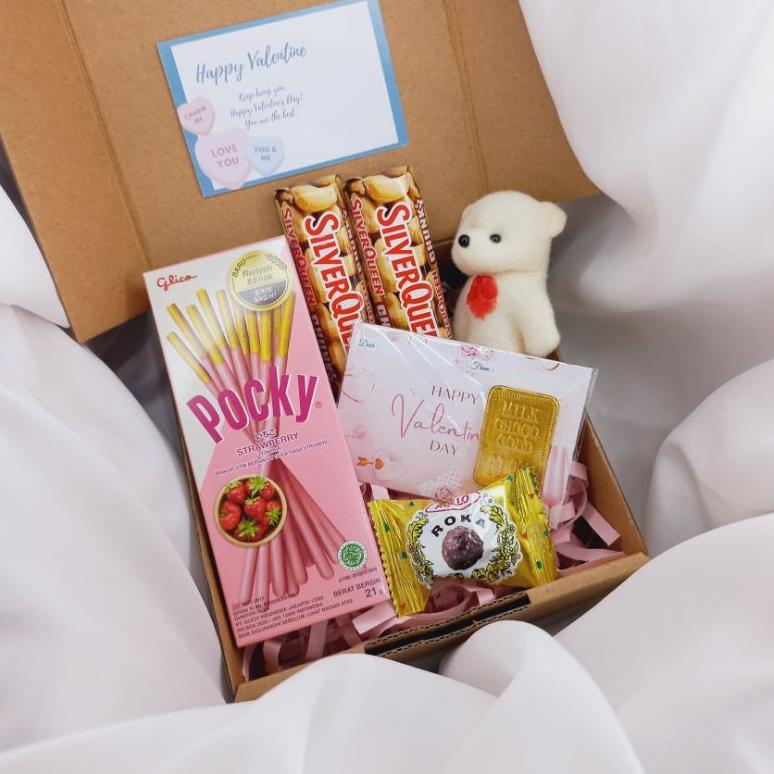 Do86 Hampers Coklat SilverQueen Valentine Gift Box Coklat Smack Premium