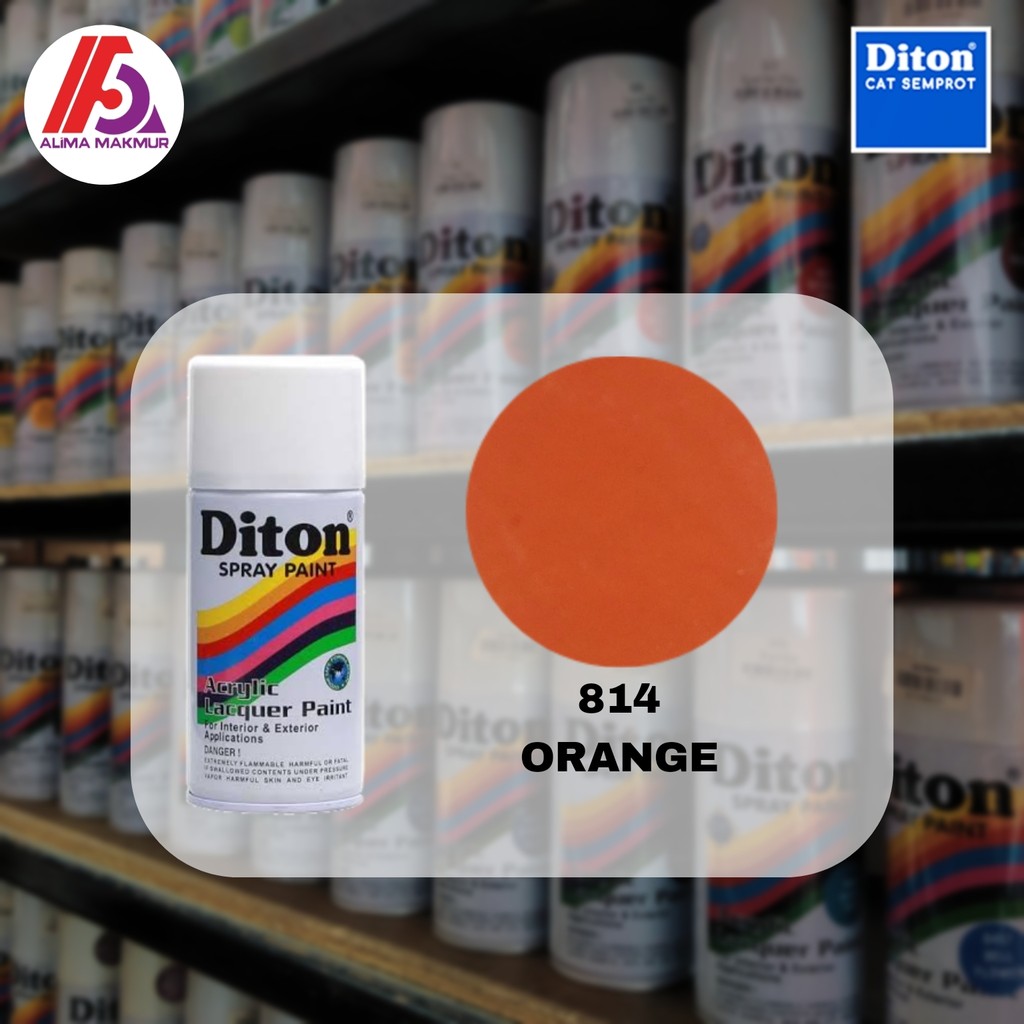 Diton Acrylic 814 Orange 300cc / Pilok Diton Orange / Pilok Diton Orange