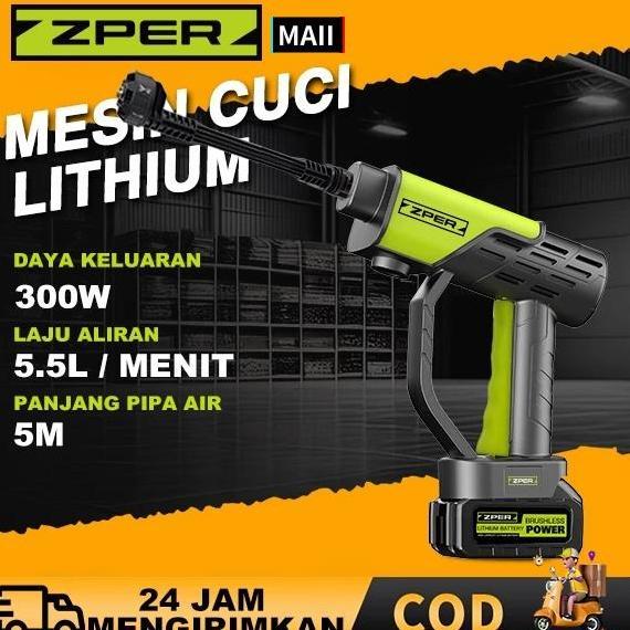 KelontongRamah - ZPER Semprotan Air Cuci Mobil Motor Set Alat Semprotan Spray Gun Fan Nozzle High Pr