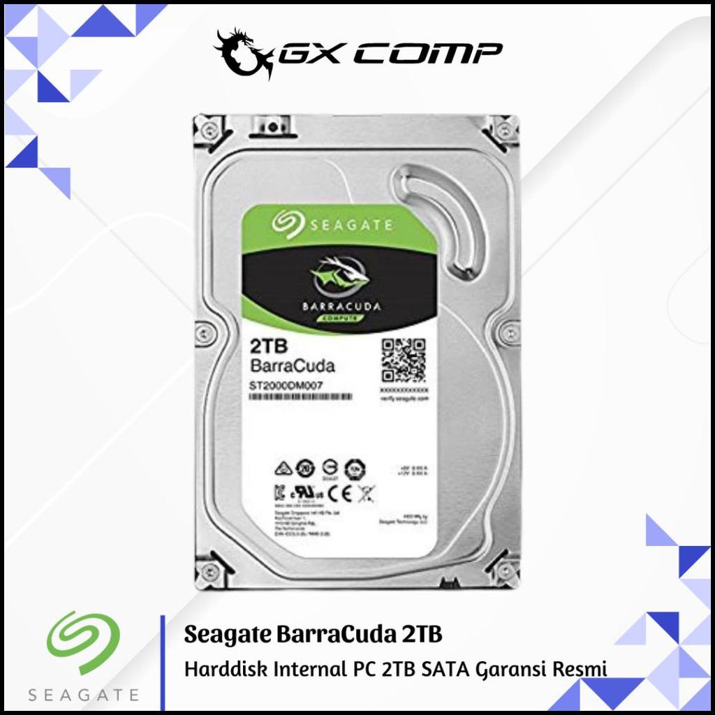 Seagate Barracuda Hdd / Harddisk Internal Pc 2Tb 2 Tb Sata Garansi Resmi