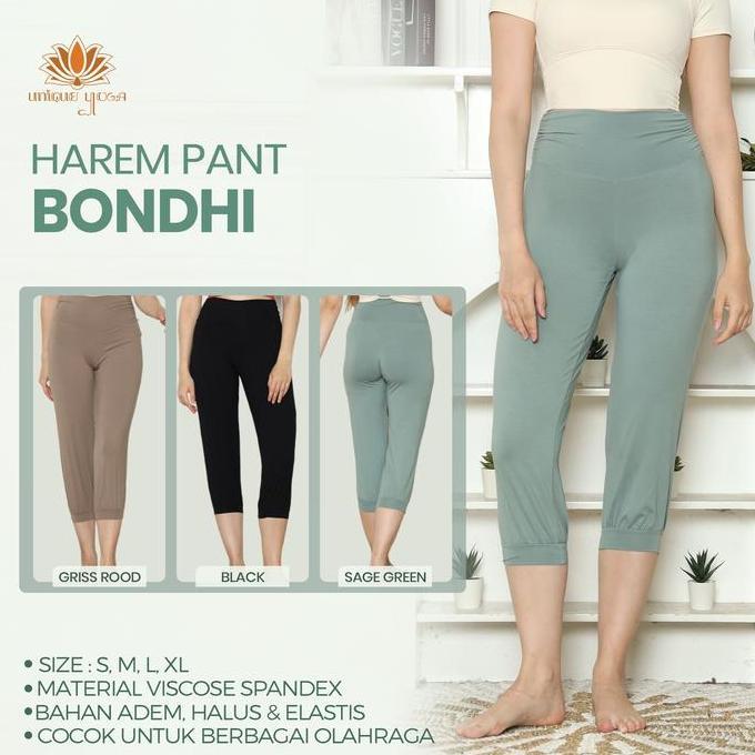 BEBAS ONGKIR - Celana Harem Bondhi  / Celana Harem Wanita / Celana Olahraga Wanita 7/8 / Celana Wani