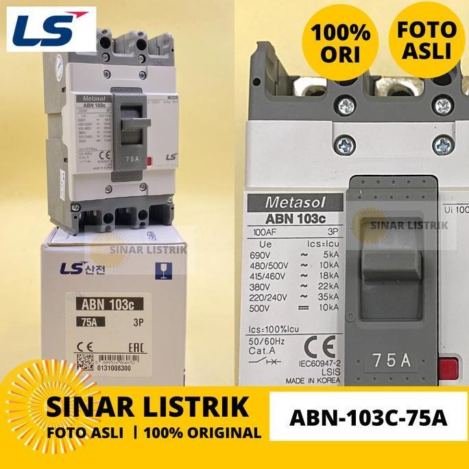 Ls Mccb Nfb Abn-103C-75A Abn 103C 75A Baru