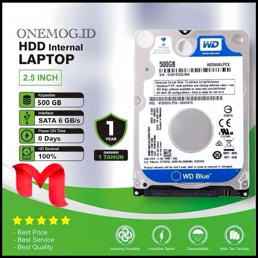 Hardisk Laptop 500Gb / 320Gb Wd Blue Slim Sata 2.5 Hardisk 500Gb - Hdd 320Gb For Laptop Nb Ps