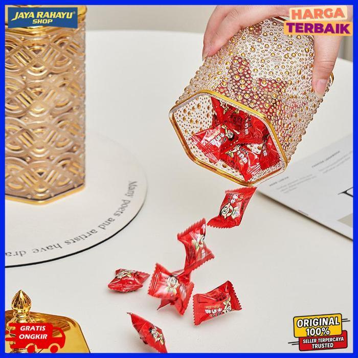 Exclusive Toples Kedap Udara Toples Lebaran Mewah Toples Plastik Aesthetic Toples Kue Akrilik Toples