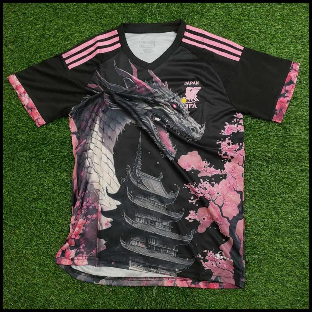 Jersey Bola Jepang Special Dragon Hitam Pink 2024/2025 Grade Ori High Quality