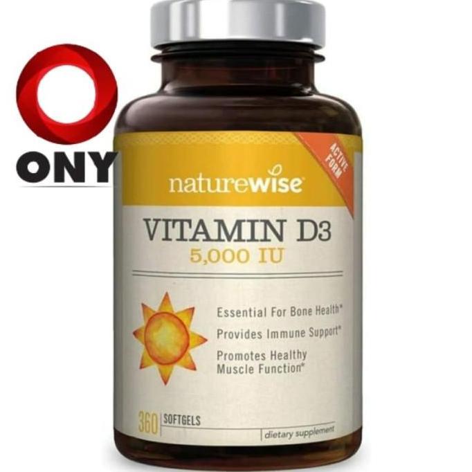 NATUREWISE NATURE WISE VITAMIN D3 VIT D3 5000 IU 5000IU isi 360