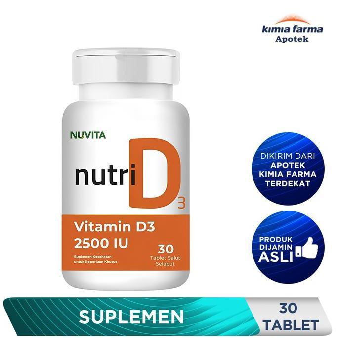 NUVITA NUTRI D3 2500 IU 30 / VITAMIN D3 / KIMIA FARMA