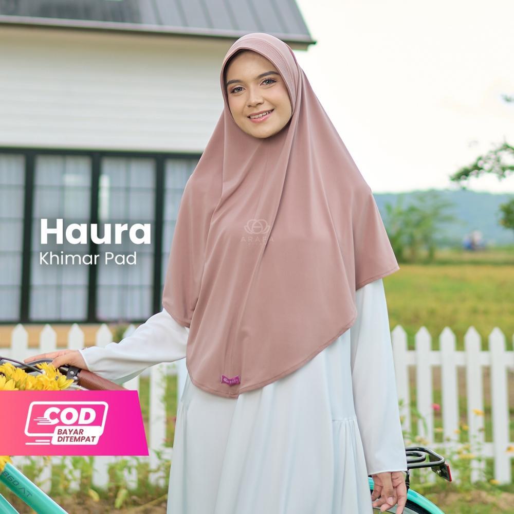 Arafa Hijab - Khimar Haura | Bergo Instan Jersey Premium | Hijab Pet Tebal Syari | Kerudung Simpel
