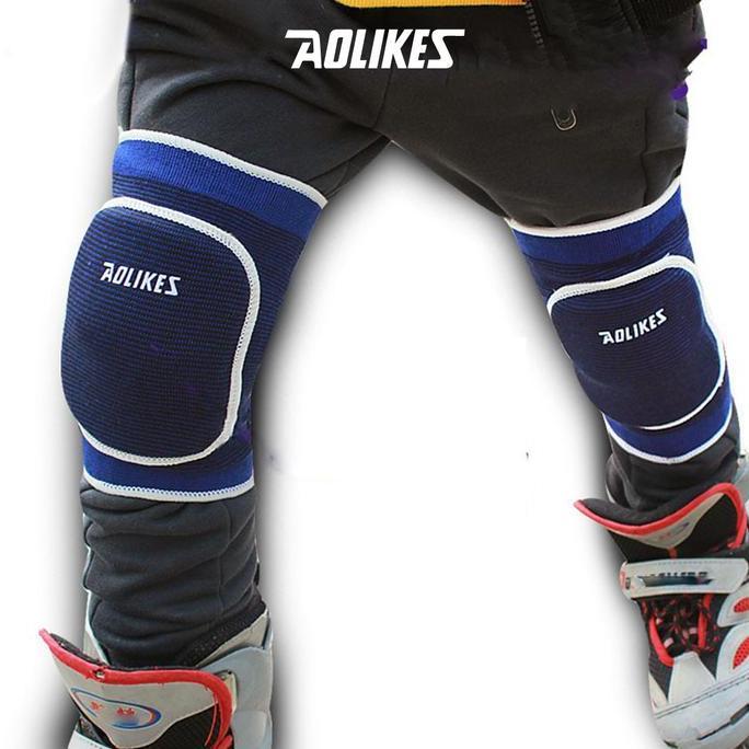 Aolikes 219 Knee Protector Pad Kid - Pelindung Lutut Deker Voli Anak - Black