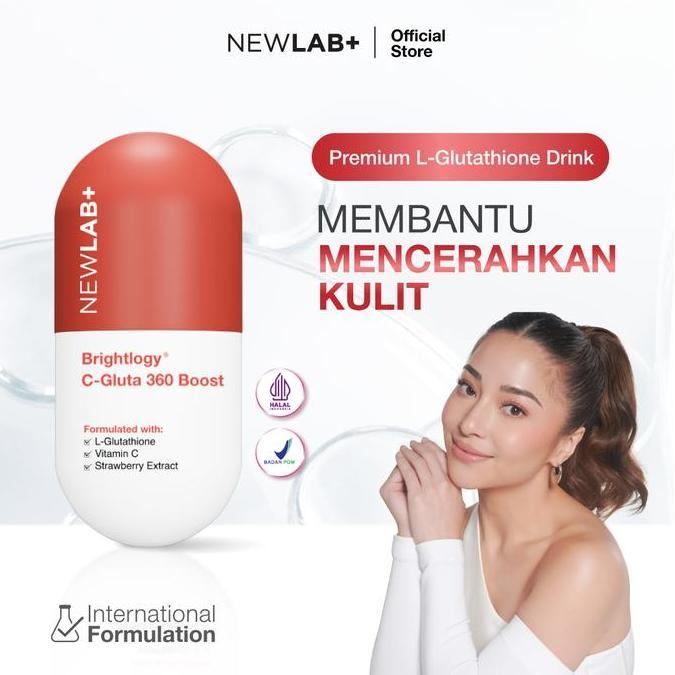 Absolute- Newlab Brightlogy C-Gluta 360 Boost | Suplemen Glutathione | Minuman Glutathione Bpom | Gl