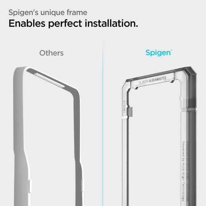 Ayaya- Tempered Glass For Samsung Galaxy S21 Fe Spigen Alignmaster Full Cover