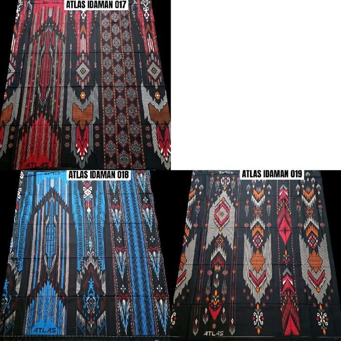 (Ready) Sarung Atlas Idaman Kembang Motif Bhs - Grosir Sarung Atlas Idaman, Sarung Atlas Idaman Moti