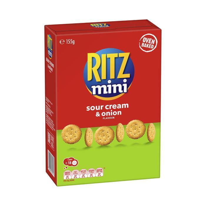 Ritz Mini Crackers Sour Cream & Onion Flavour 155G Australia