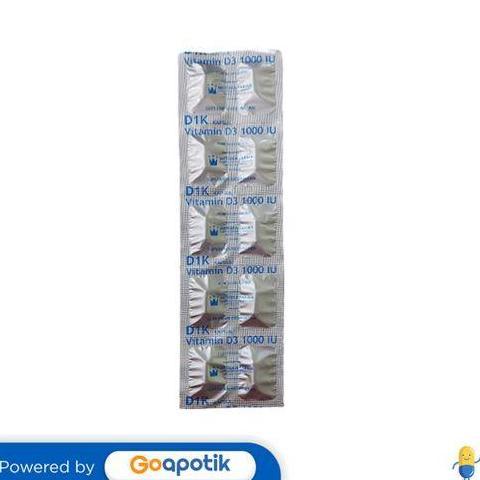 D1K VITAMIN D3 1000 IU STRIP 10 KAPSUL