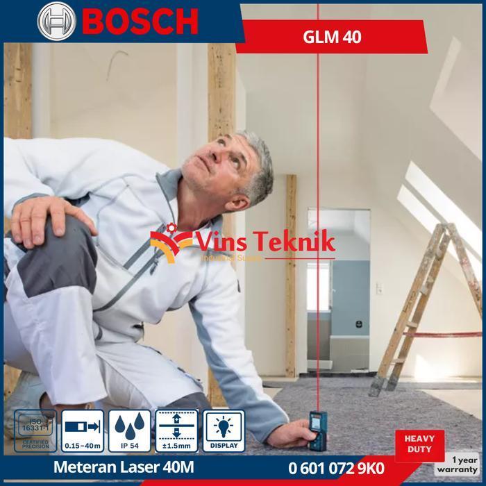 BOSCH GLM 40 Meteran Laser Digital Laser Distance Meter 40 Meter GLM40