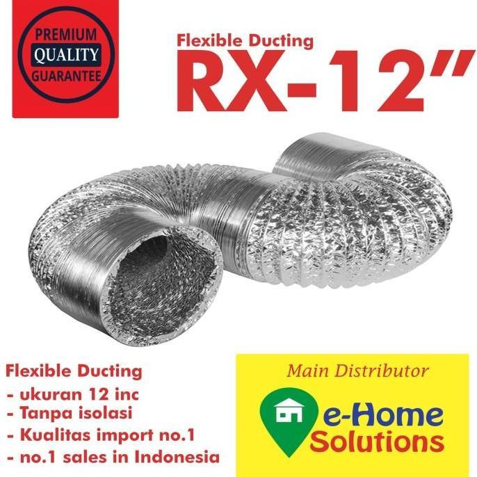 Alumunium Flexible ducting 12 inch ( 5 meter )