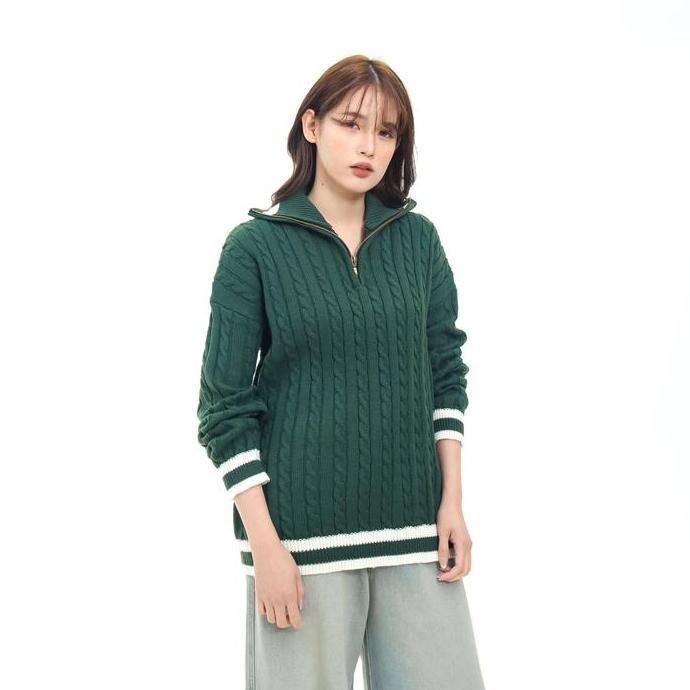 Momi- Loony - Cable Polo Knit - Sweater