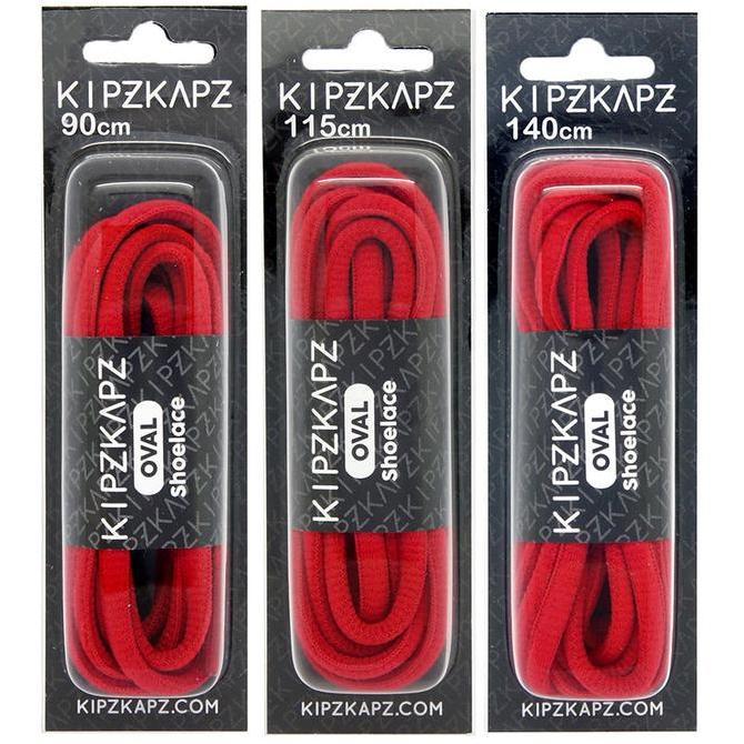 Boyboy- Kipzkapz Os9 True Red  90Cm 115Cm 140Cm - Tali Sepatu Oval / Oval Shoelace 6Mm