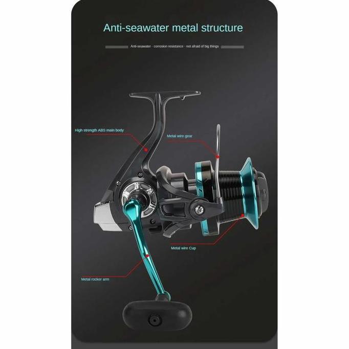 TERMURAH - DK Fishing Reel Gulungan Pancing Spinning Gear Ratio 4.8:1 - DK800