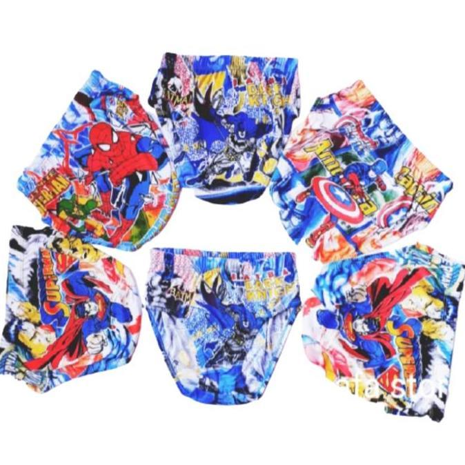 Boyboy- 6 Pcs Celana Dalam Anak Laki Dalaman Anak Laki Pakaian Dalam Anak Laki Laki Motif