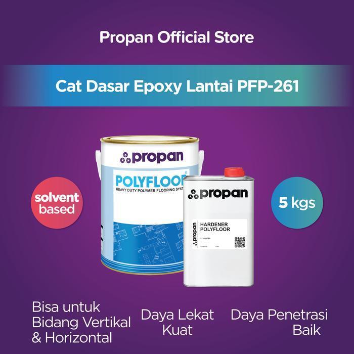 CAT DASAR CAT LANTAI EPOXY POLYFLOOR PRIMER PFP-261-2K SB 5 Kg set