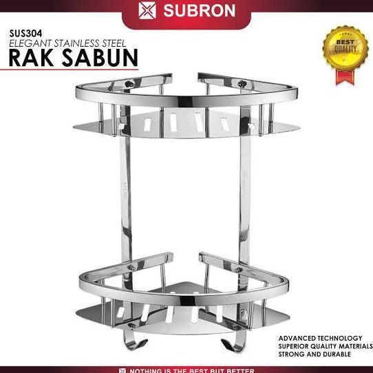 BEBAS ONGKIR - Rak sabun datar stainless 304 / Rak sabun sudut stainless 304