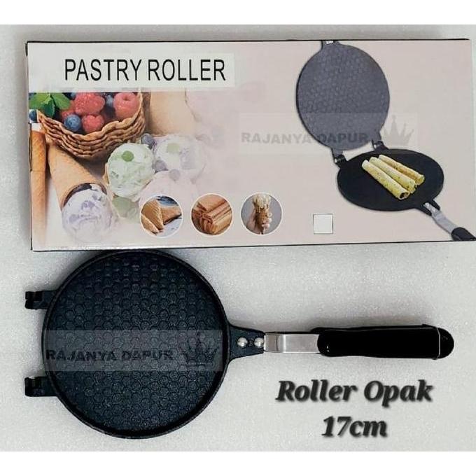 NEW - Cetakan kue semprong premium teflon anti lengket - opak gapit premium - cetakan egg roll pastr