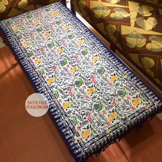 Kantowi- Taplak Meja Panjang Taplak Meja Tamu Panjang Ukuran 120X50Cm Batik Cap Loper Batik Taplak M