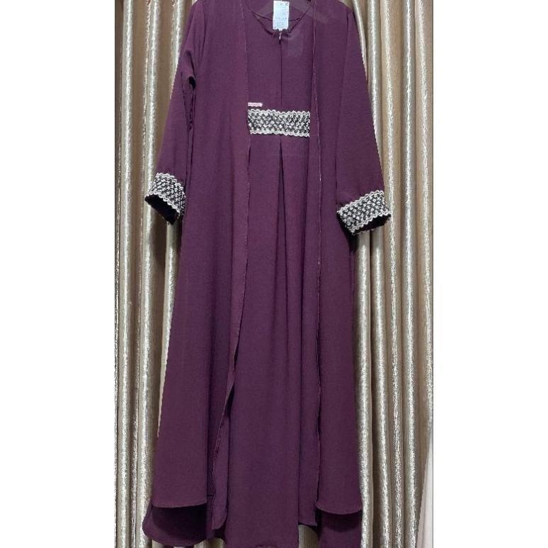 DISKON DELISA GAMIS ABAYA MAXY MODEL TERBARU / DRESS MUSLIMAH BAHAN CRINKLE PREMIUM