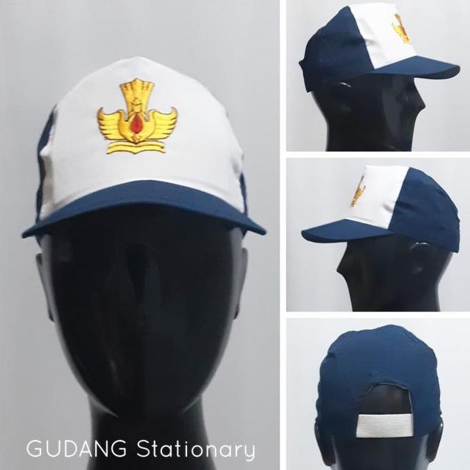 Topi Seragam SMP Biru Putih
