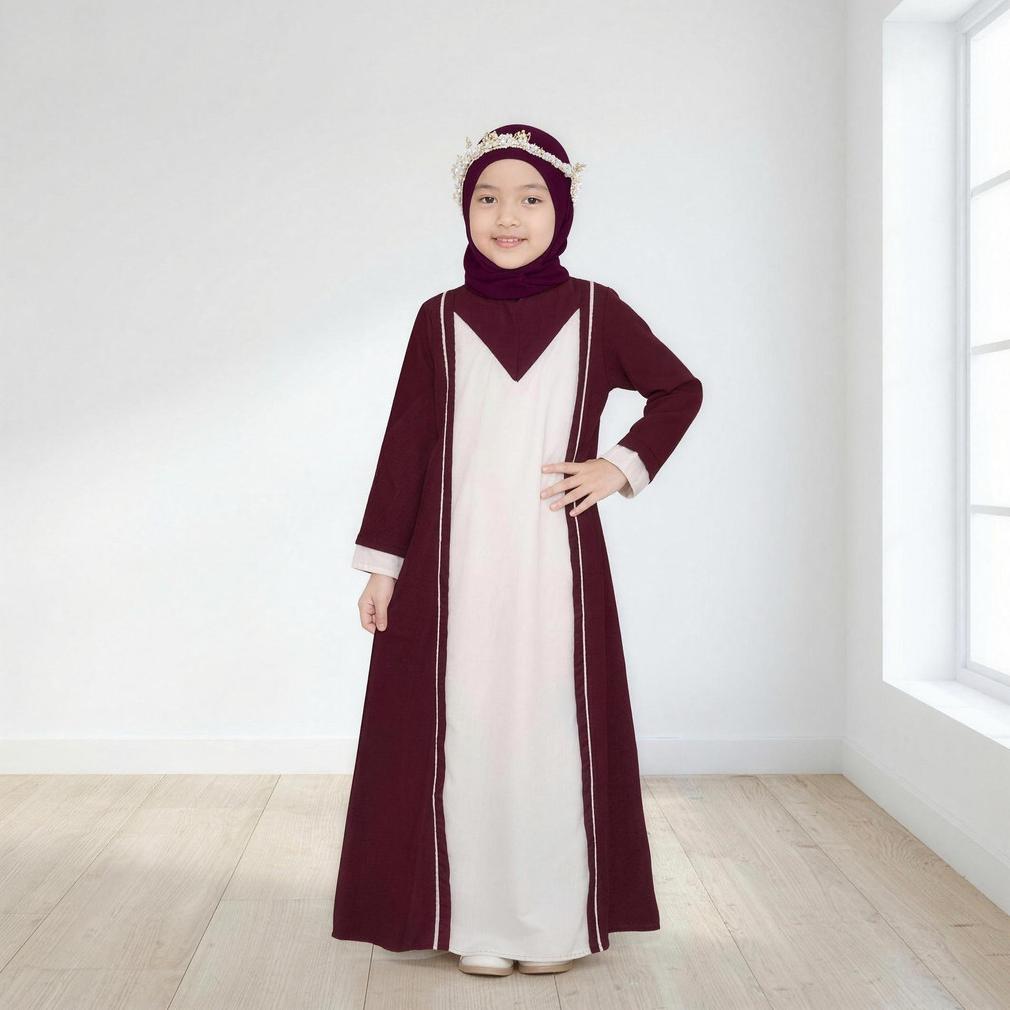 DISKON GAMIS ANAK PEREMPUAN 3-10 TAHUN ANTI UV ABAYA ANAK PEREMPUAN DRESS ANAK KIDS