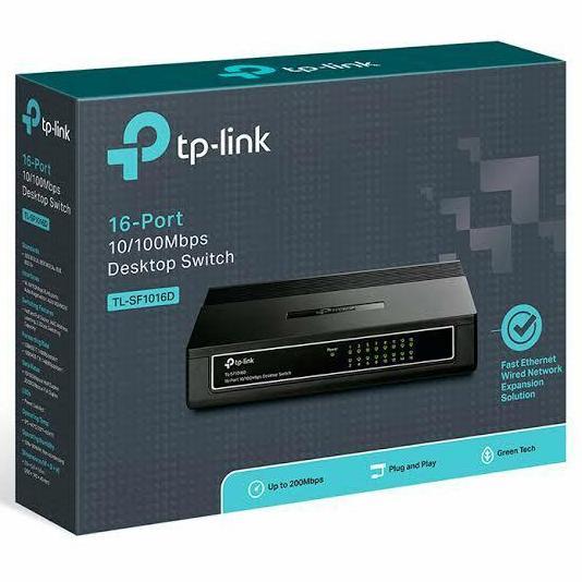 NEW TP-LINK TL-SF1016D 16port Switch hub / Desktop Switch 16 port 10/100