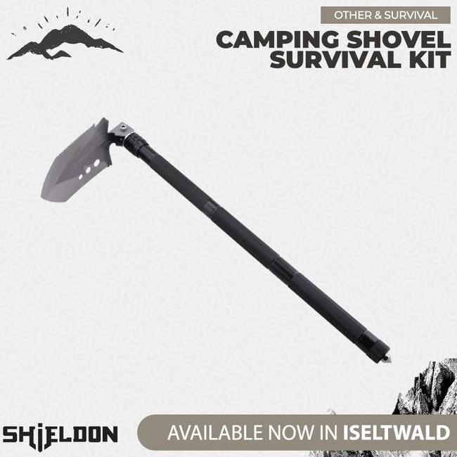 Sekop Serbaguna Shieldon Camping Shovel Survival Kit Hh7023